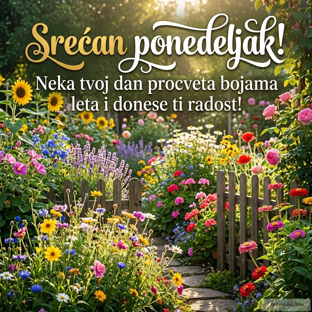 Prelepo šareno cveće koje zrači veselim letnjim raspoloženjem, dobro jutro.