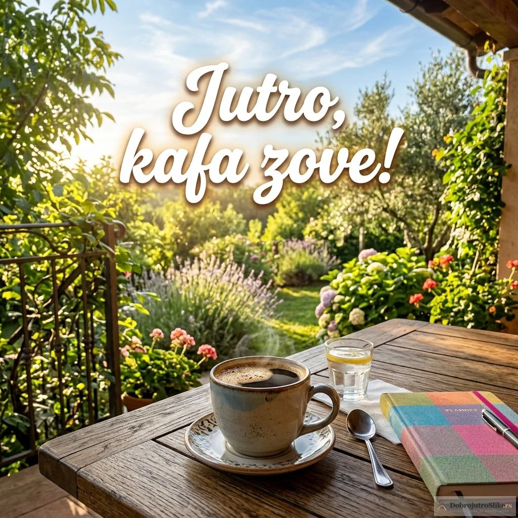 Predivna slika kafe za mirno i energično letnje jutro.