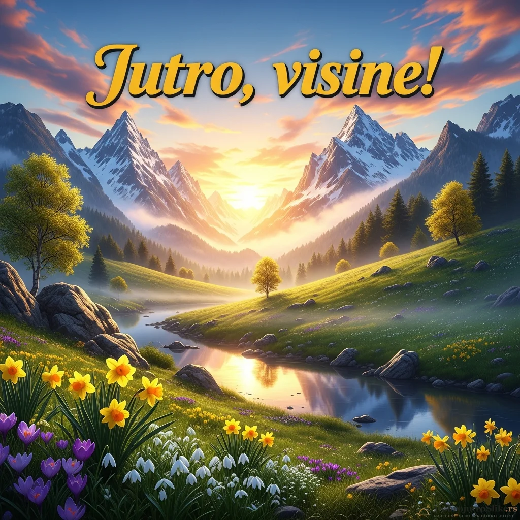 Prelepa slika planina u proleće, zrači energijom i toplinom.