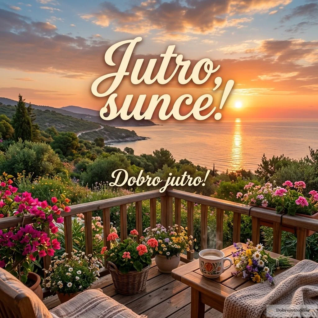 Predivan izlazak sunca, toplo i romantično letnje jutro.