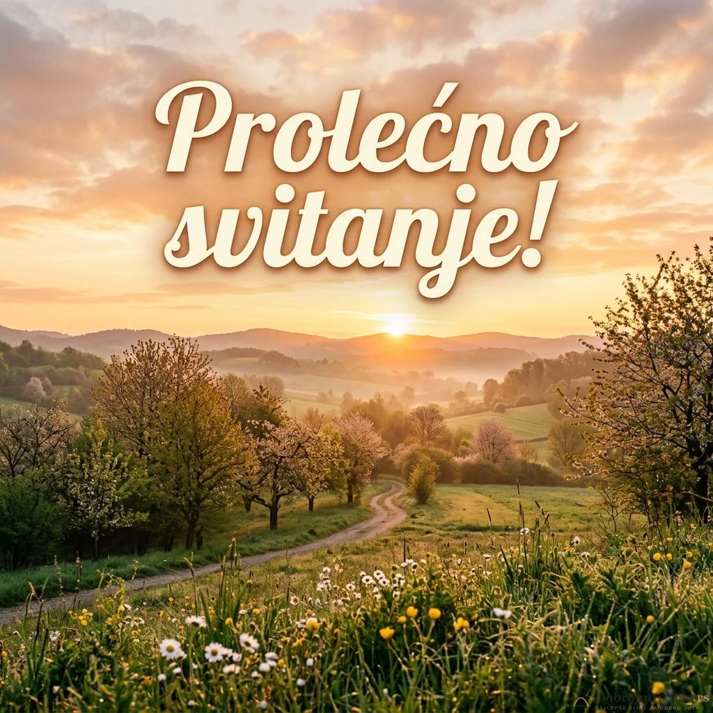 Prelepi izlazak sunca, mirno prolećno jutro sa blagim bojama.