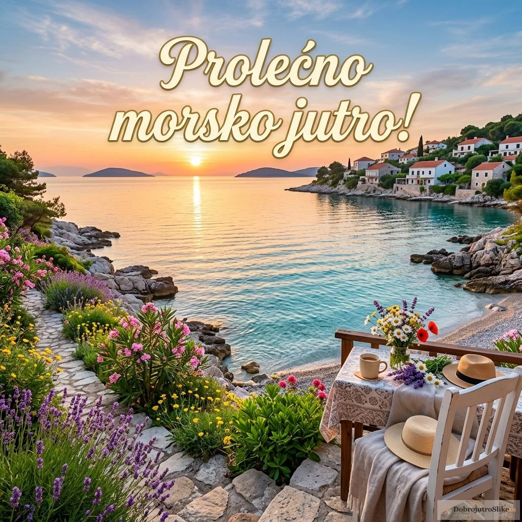 Prelepa prolećna slika mora, ispunjena romantikom i veselim raspoloženjem.