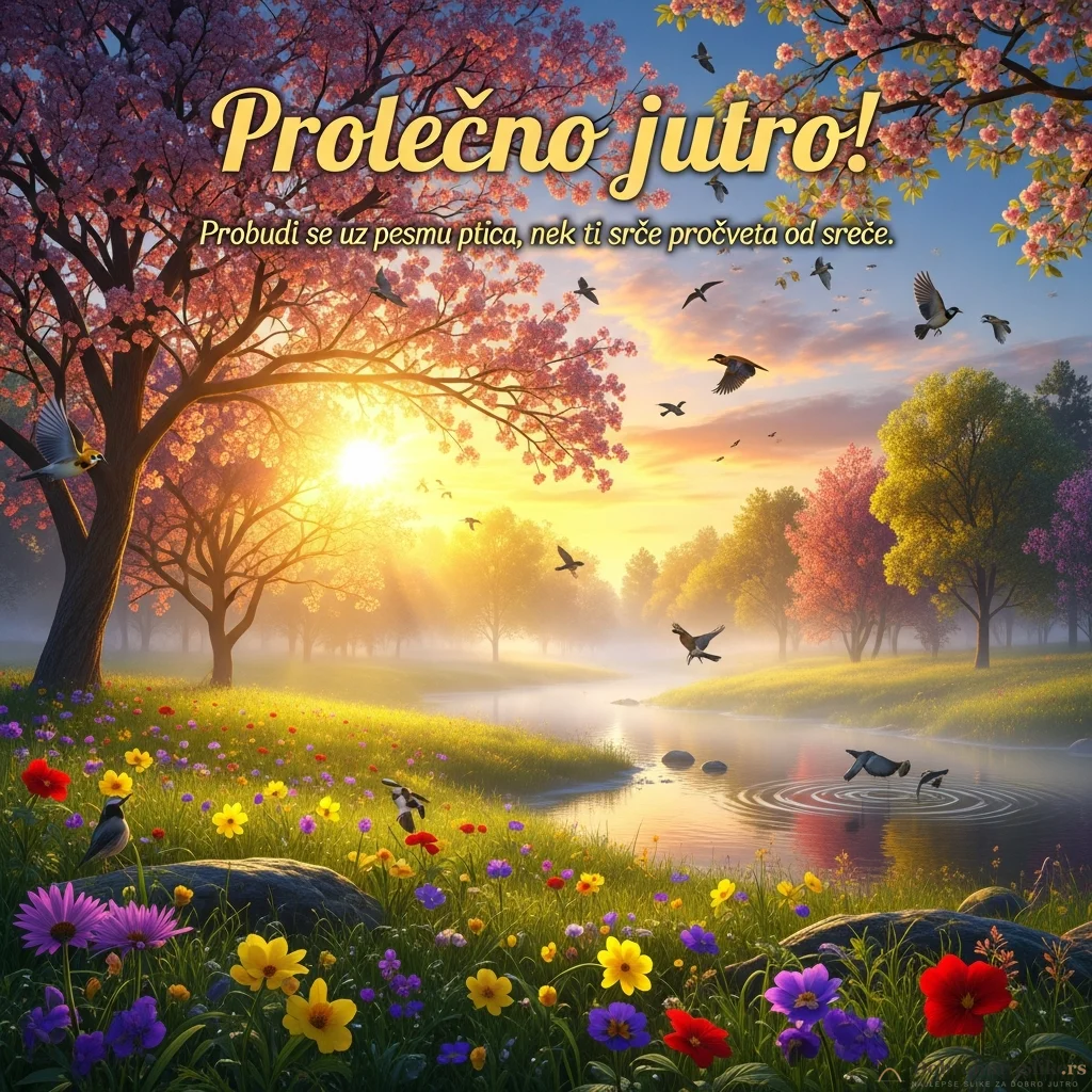 Prelepa slika prirode za veselo prolećno jutro.