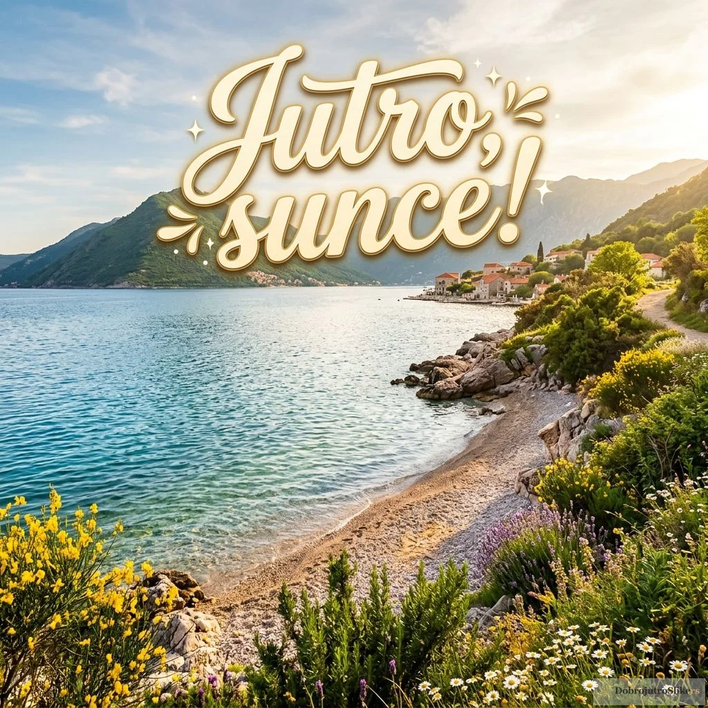 Prelepo prolećno jutro na moru sa veselom atmosferom.