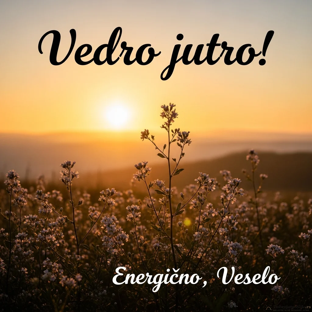 Prelepa slika energičnog i veselog prolećnog izlaska sunca.