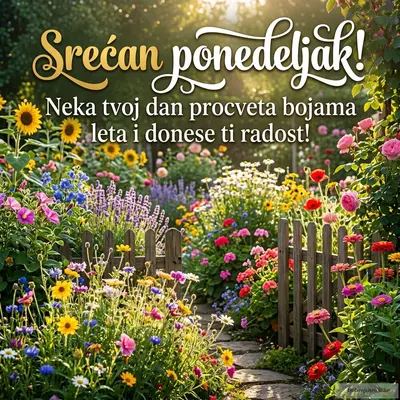 Prelepo šareno cveće koje zrači veselim letnjim raspoloženjem, dobro jutro.