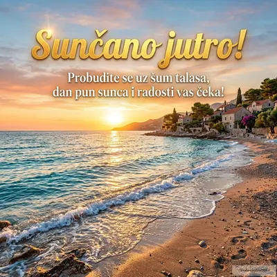 Predivna slika sunčanog letnjeg mora, donosi energiju i toplinu.
