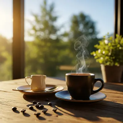 Šoljica sveže pripremljenog espresso kafe, spremna za uživanje.