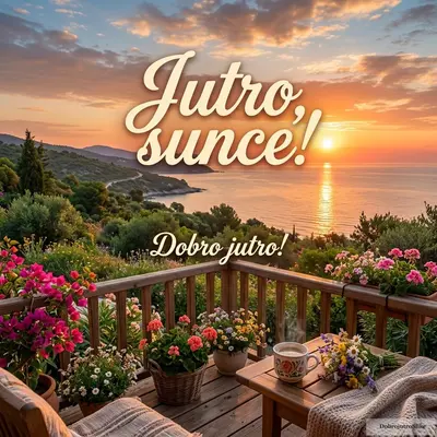 Predivan izlazak sunca, toplo i romantično letnje jutro.