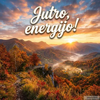 Prelepa slika planina u jesenje jutro, odiše energijom i svežinom.