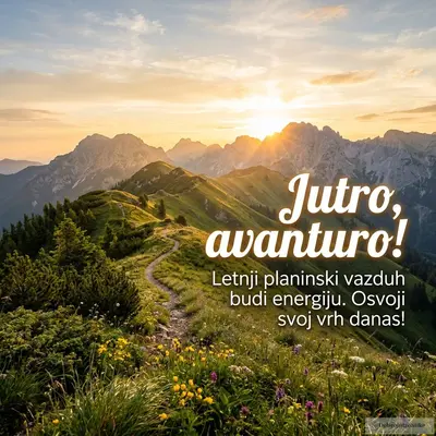 Prelepa letnja slika planinskog jutra, puna topline i energije.