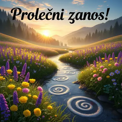Prelepa prolećna priroda sa energičnim i romantičnim vibracijama za dobro jutro.