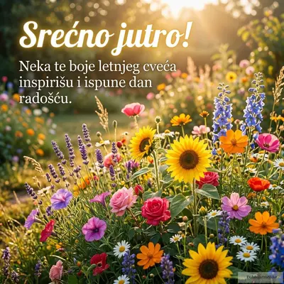 Prelepo letnje cveće za dobro jutro, vesela atmosfera.
